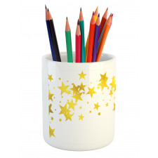 Yellow Shade Modern Stars Pencil Pen Holder