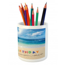 Happy Birthday Sign Pencil Pen Holder