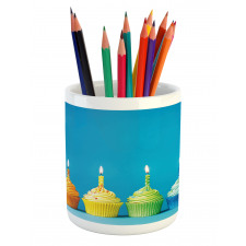 Cupcakes Party Food Pencil Pen Holder