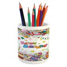 Colorful Cartoon Party Pencil Pen Holder