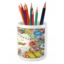 Colorful Cartoon Party Pencil Pen Holder