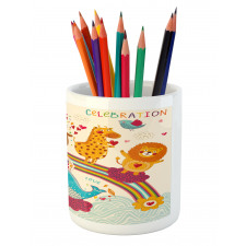 Rainbow Birthday Pencil Pen Holder