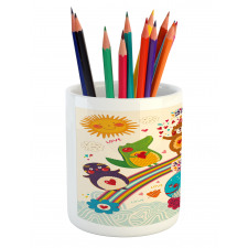 Rainbow Birthday Pencil Pen Holder