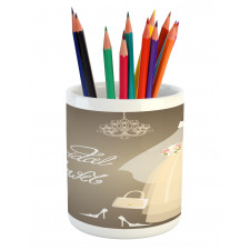 Love Bride Party Pencil Pen Holder