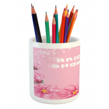 Abstract Petals Dots Pencil Pen Holder