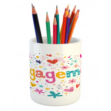 Engagement Party Pencil Pen Holder