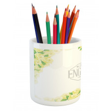 Roses and Leaves Pencil Pen Holder