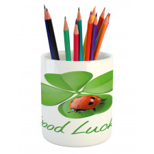 Clover Ladybug Pencil Pen Holder