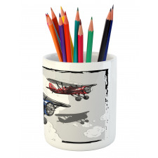 Retro Bon Voyage Pencil Pen Holder