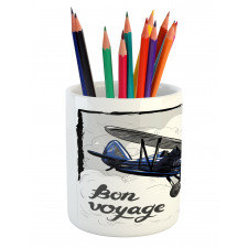 Retro Bon Voyage Pencil Pen Holder