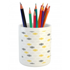 Sun Flowers Dots Pencil Pen Holder