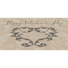 Valentine's Day Taupe Pencil Pen Holder