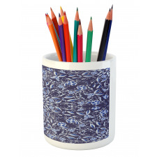 Chinese Style Floral Pencil Pen Holder