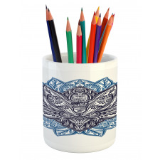 Boho Lotus Flower Pencil Pen Holder