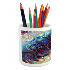 Diagonal Gradient Lotus Pencil Pen Holder