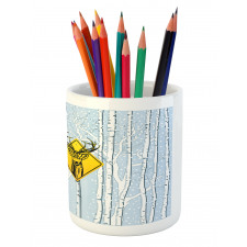 Attention Deer Pencil Pen Holder