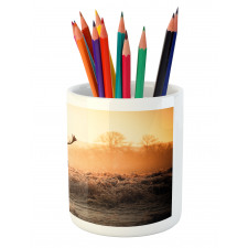 Deer Morning Sun Pencil Pen Holder