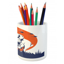 Cocker Dog and Ducks Pencil Pen Holder