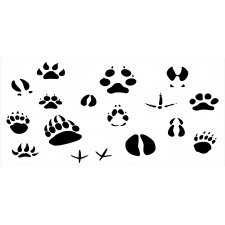 Wildlife Animal Footprints Pencil Pen Holder