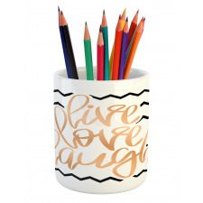 Chevron Art Pencil Pen Holder