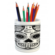 Hispanic Art Mascot Pencil Pen Holder