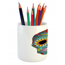 Folk Art Featured Pencil Pen Holder