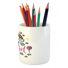 Rainbow Romance Pencil Pen Holder