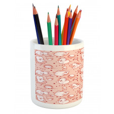 Hippo Pattern Pencil Pen Holder