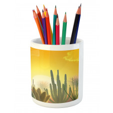 Sunset Desert Ecology Pencil Pen Holder