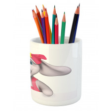 Smiling Girl Pencil Pen Holder