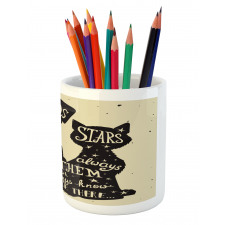 Cat Dog Friends Pencil Pen Holder