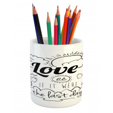 Optimist Message Pencil Pen Holder