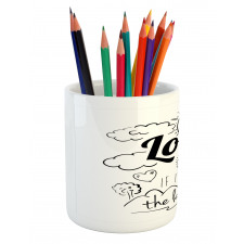 Optimist Message Pencil Pen Holder