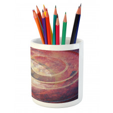 Grunge Circles Pencil Pen Holder