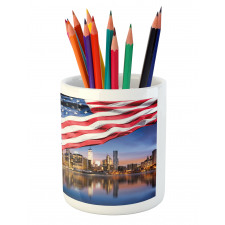 USA Touristic Concept Pencil Pen Holder