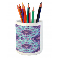 Mosaic Fractal Pencil Pen Holder