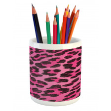 Vibrant Leopard Skin Pencil Pen Holder