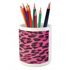 Vibrant Leopard Skin Pencil Pen Holder