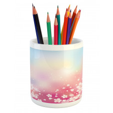 Dreamy Cherry Blossoms Pencil Pen Holder