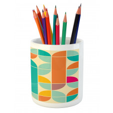 Funky Mosaic Forms Pencil Pen Holder