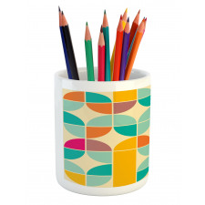 Funky Mosaic Forms Pencil Pen Holder