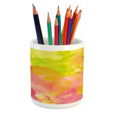 Spring Yard Watercolors Pencil Pen Holder