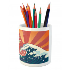 Sunset Surf Water Pencil Pen Holder