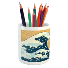 Foamy Sea Storm Pencil Pen Holder