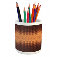 Mosaic Grid Design Pencil Pen Holder