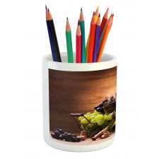 French Gourmet Tasting Pencil Pen Holder