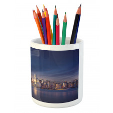 New York Skyline Evening Pencil Pen Holder