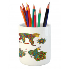 Mehndi Style Pencil Pen Holder