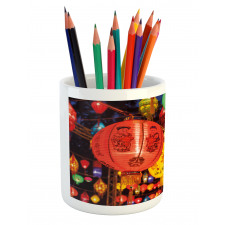 New Year Pencil Pen Holder