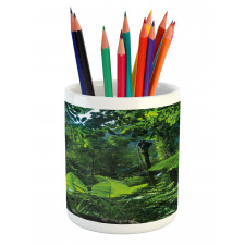 Green Untouched Nature Pencil Pen Holder